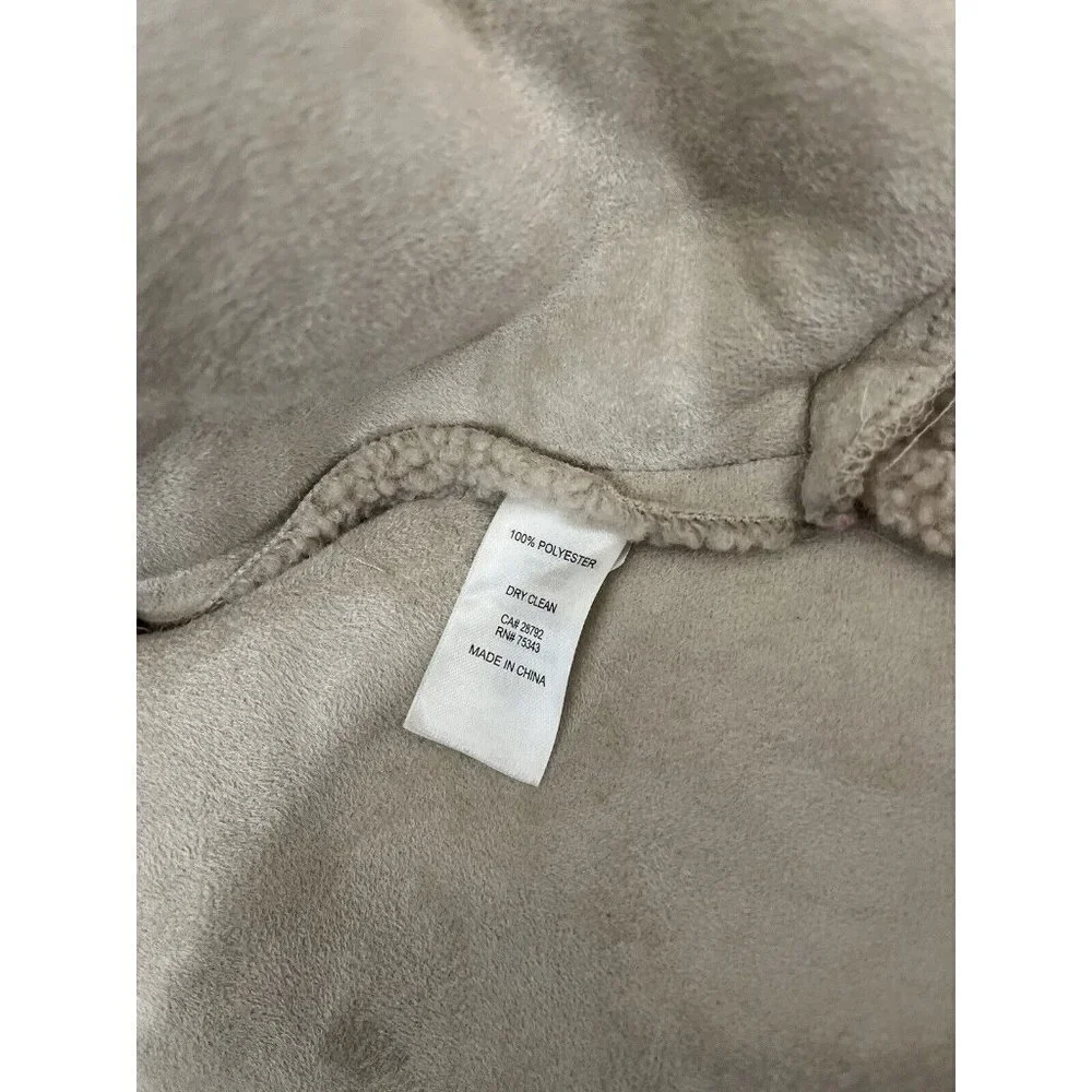 Joie Sherpa Teddy Faux Fur Jacket Size Medium Tan
